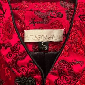 Red and Black Dragon Embroidered Jacket